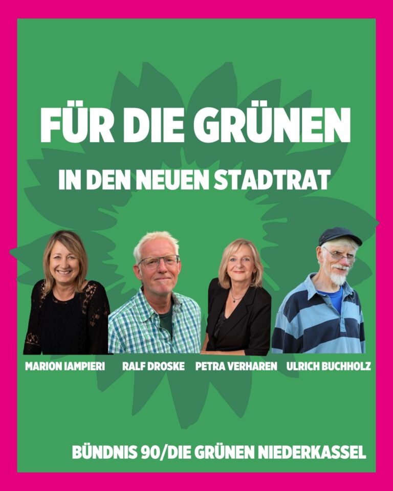 Macht für das Morgen. Die GRÜNEN im zukünftigen Rat in Niederkassel