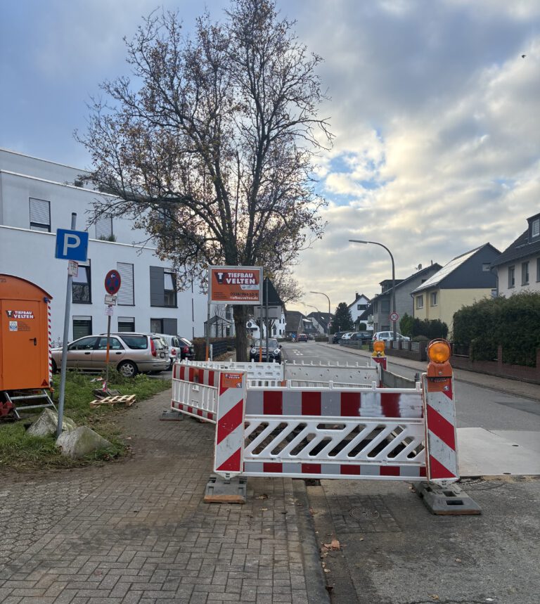 Baustellenkataster für Niederkassel